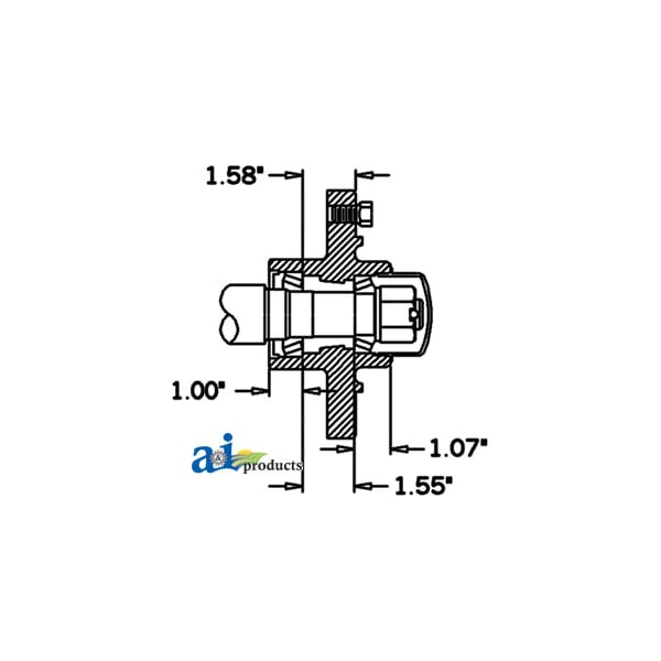 Hub & Spindle Assy. (6 Bolt) 20.5" x12" x5"